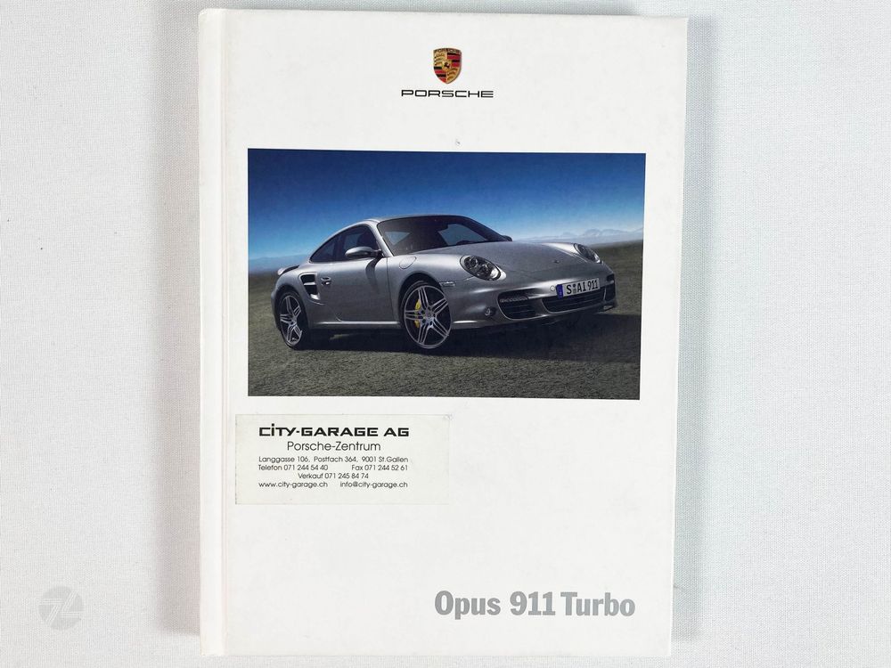 PORSCHE Opus 911 Turbo Prospekt Katalog Buch Deutsch 1