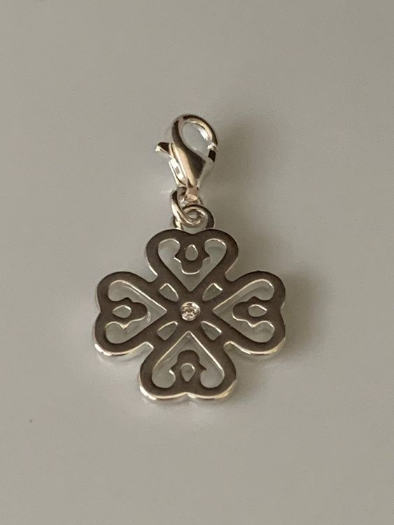 Thomas Sabo Z betű aranyozott ezüst charm cirkóniával - 1989-414-14