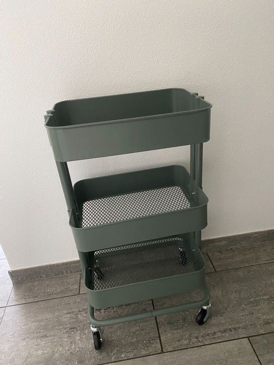 Ikea kuchen trolley kitchen wagon wagen rollen grun Kaufen auf Ricardo