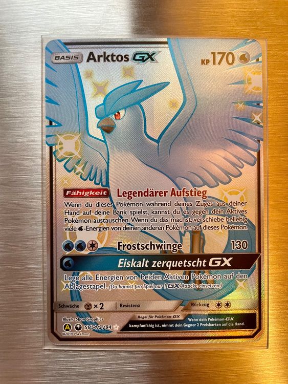 Arktis Articuno Gx Shiny Hif Sv54 Gem Mint Hiddenfates Kaufen Auf Ricardo