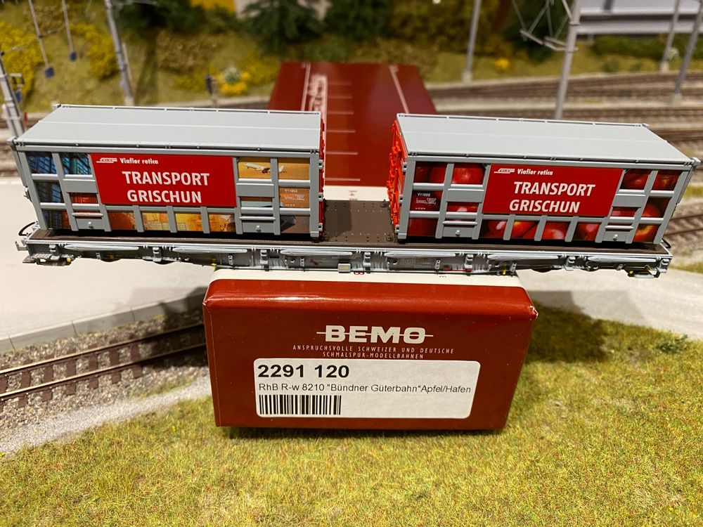 Bemo H0m RhB 2291 120 R w 8210 Bündner Güterbahn Apfel Hafe Kaufen