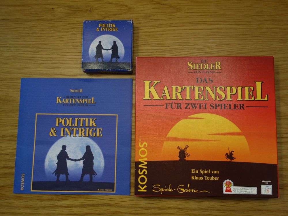 Die Siedler von Catan Kartenspiel + Erweiterung Politik Kaufen auf Ricardo Die Siedler von Catan Kartenspiel + Erweiterung Politik Kaufen auf Ricardo