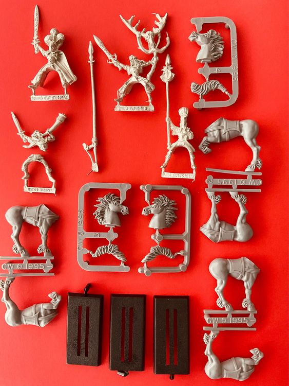 Warhammer Wood Elf Elves Glade Rider General Mage Hornblower | Acheter ...