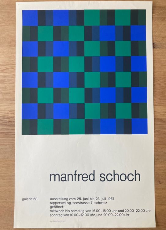 Plakat, Grafik, Druck von Manfred Schoch (ID b4056) 1
