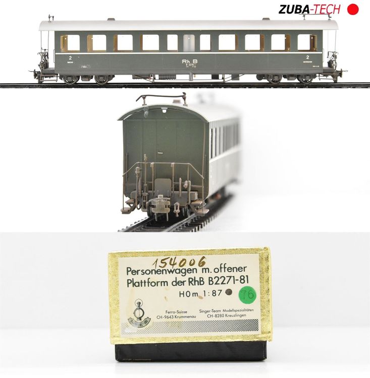 Ferro-Suisse Plattformwagen B RhB H0m | Acheter Sur Ricardo