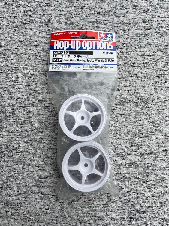 Tamiya 53232 Op232 One-piece Racing Spoke Wheels 1 Pair | Acheter sur  Ricardo