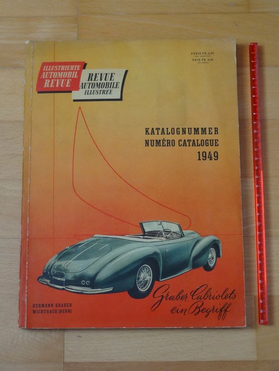 Illustrieret Automobil Revue 1949 / Auto Katalog / Ferrari Kaufen auf
