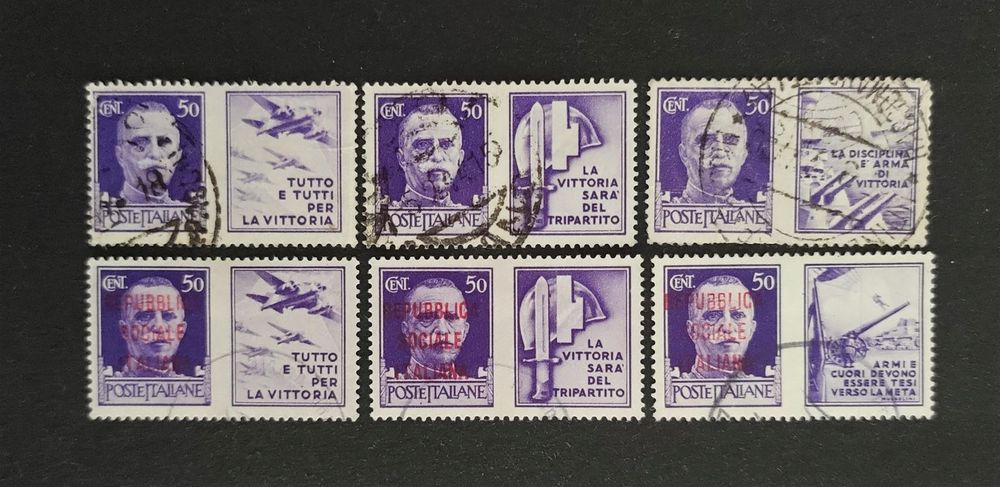 Italien 194244, 3 x Ovpt. RSI, LoT ⦿ Kaufen auf Ricardo