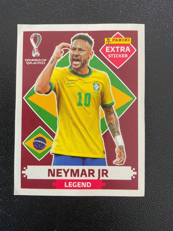 Autocollant Panini Coupe Du Monde 2018 Neymar Jr – Swiss Gold Foil N°371