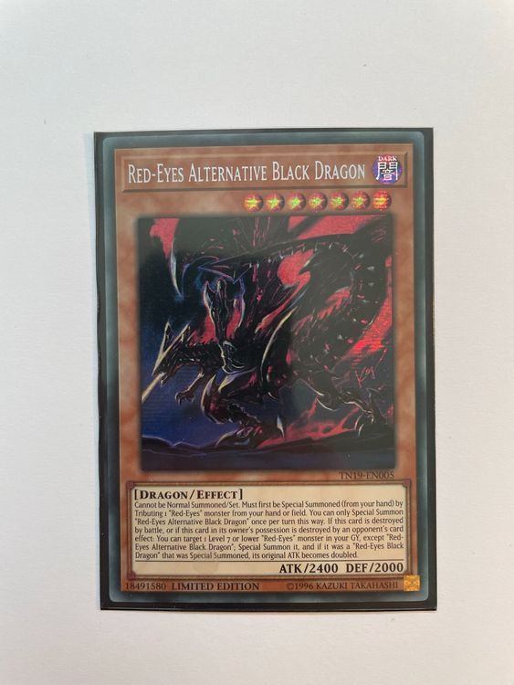 Yugioh RedEyes Alternative Black Dragon Secret Rare TN19 Acheter sur