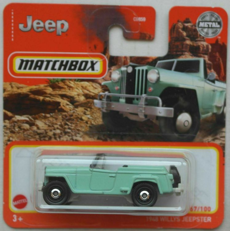 Matchbox 1948 Willys Jeep Toy Car - With Flashing Light Feature - View #10