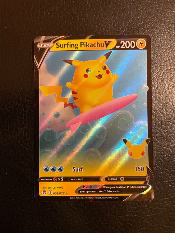 Celebrations Surfing Pikachu V 25th Anniversary Ab 1 Kaufen Auf Ricardo celebrations-surfing-pikachu-v-25th-anniversary-ab-1-kaufen-auf-ricardo