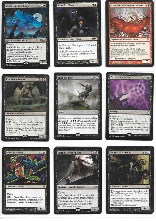 Magic the Gathering 18 rare Karten E/D Kaufen auf Ricardo