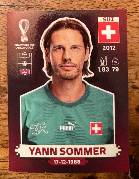 Panini WM Qatar 2022 YANN SOMMER | Acheter Sur Ricardo