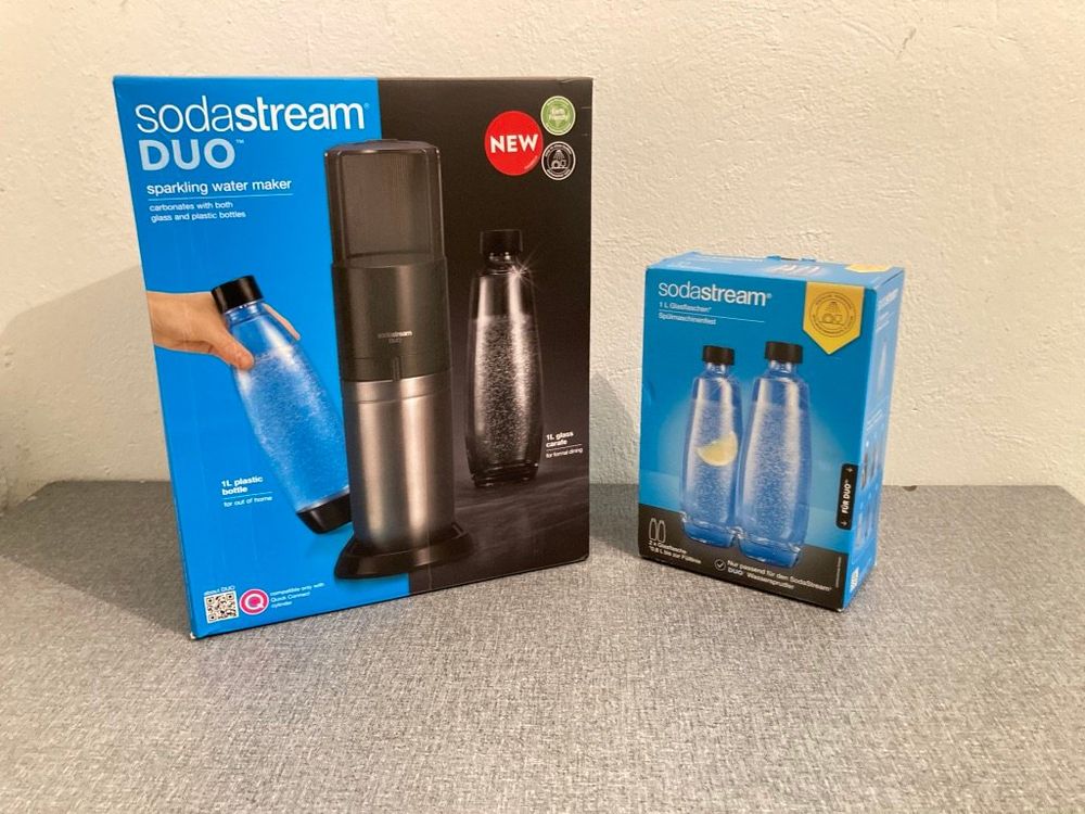 Sodastream Duo Starter Kit inkulsive 2 extra Glasflaschen Kaufen auf