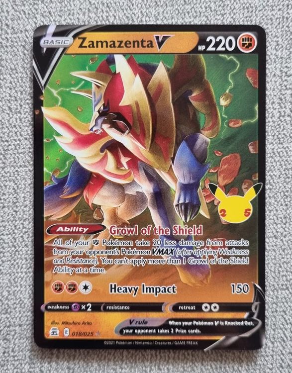 Pokemon Zamazenta V (CEL 018) EN | Kaufen Auf Ricardo