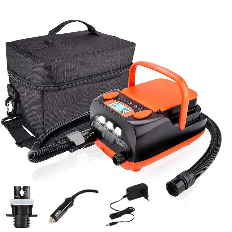 GICLE Elektrische SUP Pumpe 60PSI - 12V Auto Pumpe Für Paddleboard, Boote & Reifen