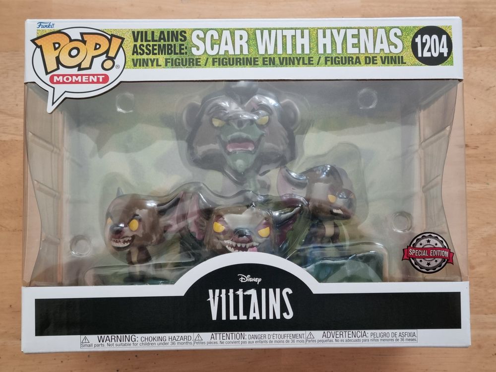 Scar with Hyenas (villains) Pop Vinyl Disney (Funko) exclusive | Old