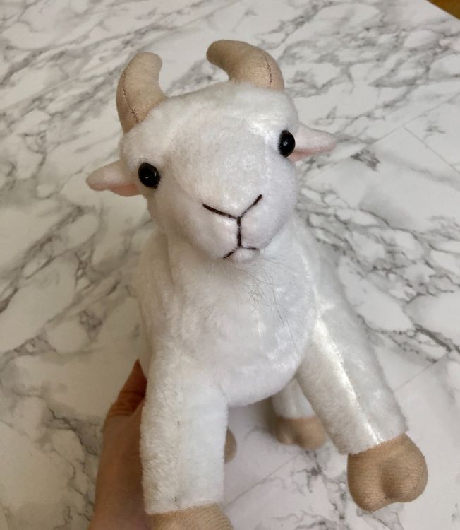 ARSBORUI Ziege Plüschtier 30cm - Realistische Kuscheltiere Für Kinder & Erwachsene