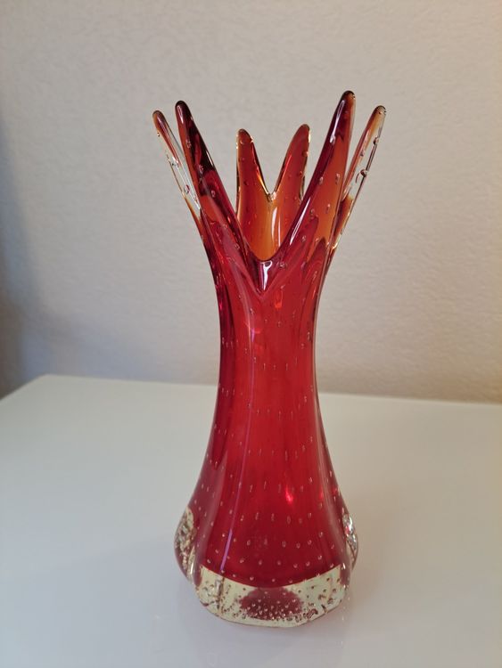 Bullicante Murano Glass Vase By Archimede Seguso Italy 1970s Acheter Sur Ricardo