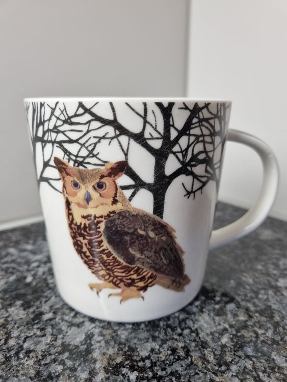 Tee/Kaffeetasse mit EulenMotiv, Two Can Art, ppd Kaufen auf Ricardo