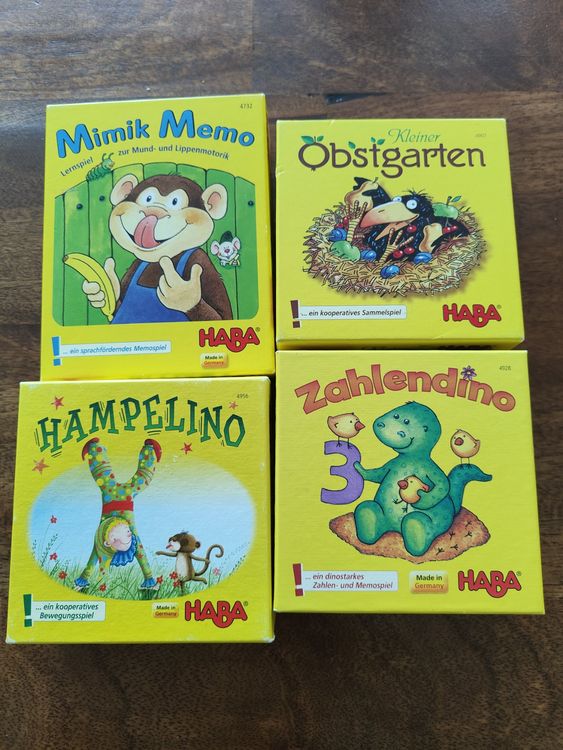 4 Spiele von Haba ab 3 Jahren | Kaufen auf Ricardo