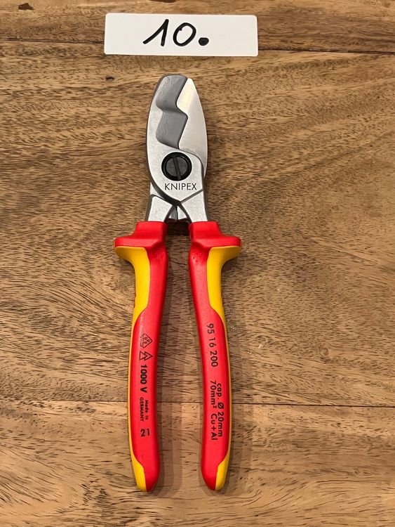 Abisolier-/Kabelschere 180mm Pol.m.M.K.Gr.Knipex