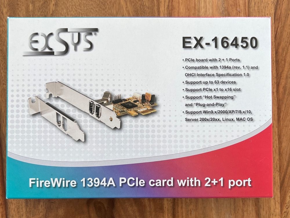 Exsys EX16450 FireWire PCIe Kaufen auf Ricardo