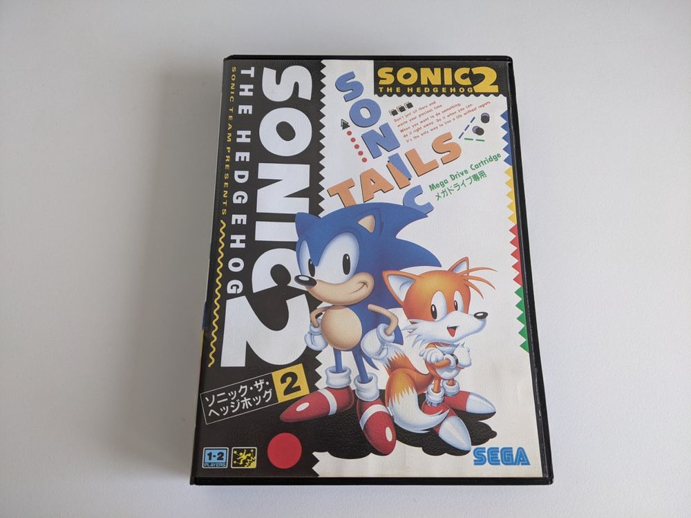 Sega Megadrive Jeu Sonic The Hedgehog 2 - Version Japon NTSC-J Pour Mega Drive - Édition Sega 1992 - Très Bon État Sonic The Hedgehog 2 1992 Très Bon état