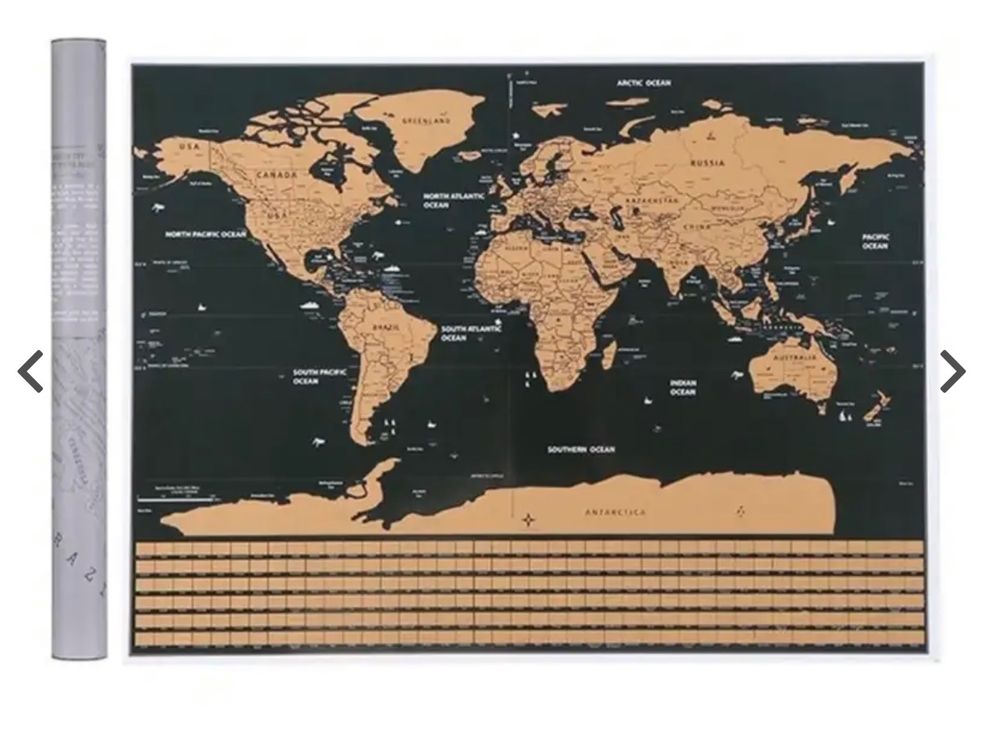 Weltkarte (Scratch Map Poster) Kaufen auf Ricardo
