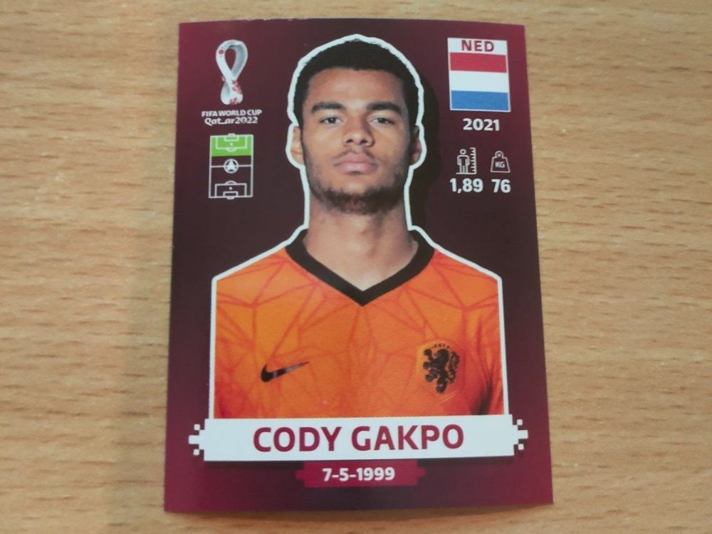 WM 2022 in Qatar NED Nr. 19 CODY GAKPO Kaufen auf Ricardo