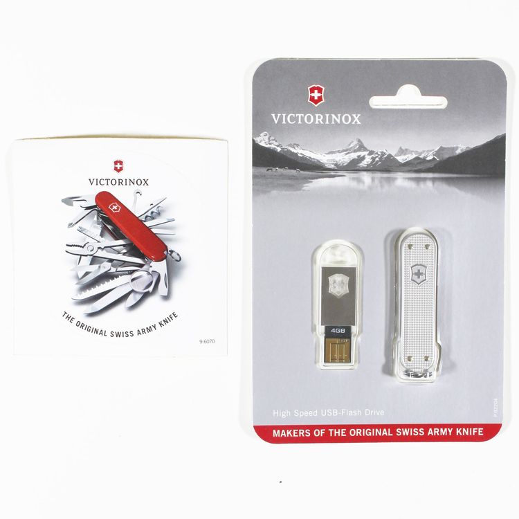 VICTORINOX 4 GB USB Stick & Sticker Set B Kaufen auf Ricardo