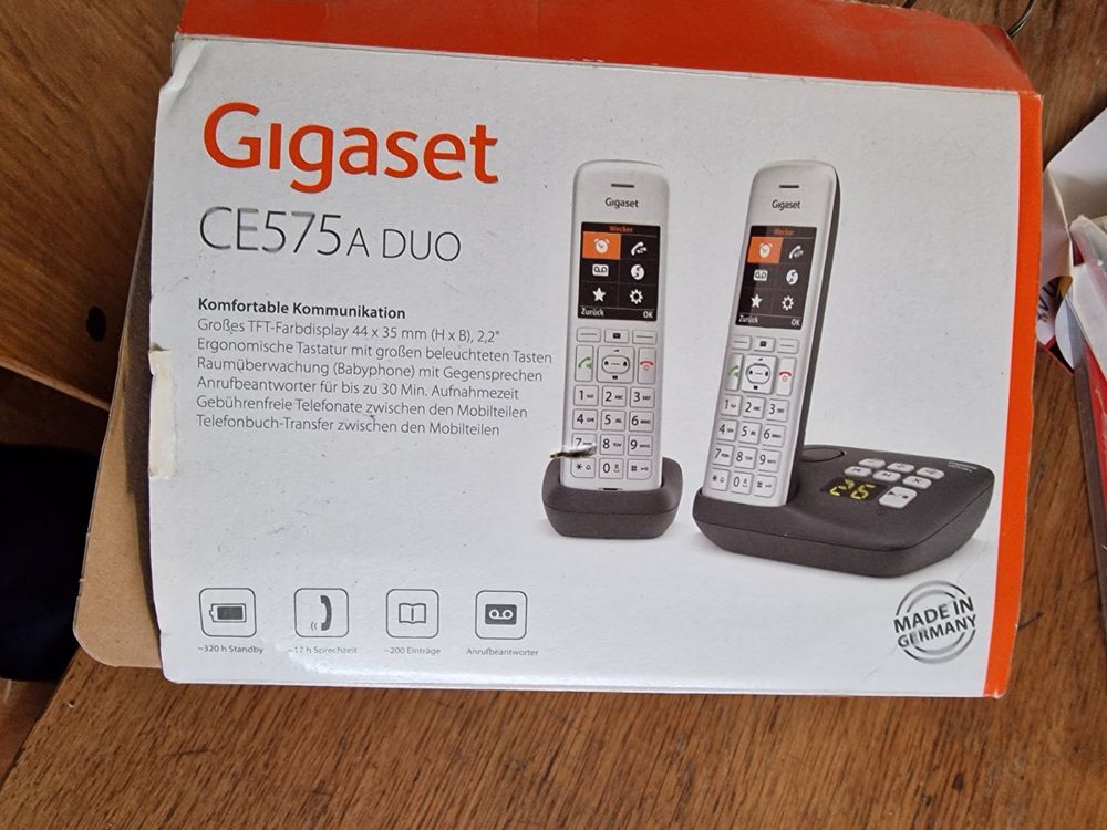 gigaset telefon ce575a silber