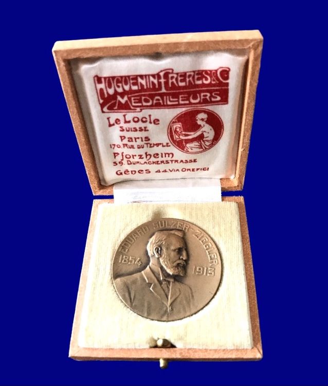 Bronze Medaille Eduard SulzerZiegler 18541913 Kaufen auf Ricardo