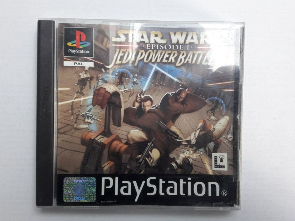 Jeu PS1 Star Wars Jedi Power Battles - Version PAL Française Complète (boîte + Notice) - Bon état