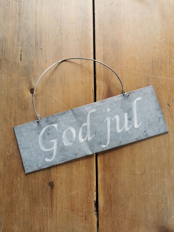 Shabby Chic GOD JUL Blechschild Frohe Weihnachten Kaufen auf Ricardo