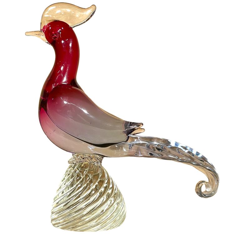 Beautiful Murano art glass bird figurine made in Italy Kaufen auf Ricardo