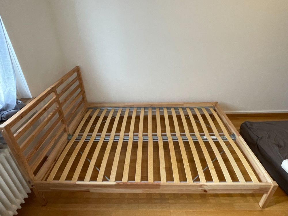 Ikea bedframe w/slats (TARVA 140 x 200 cm) Acheter sur Ricardo
