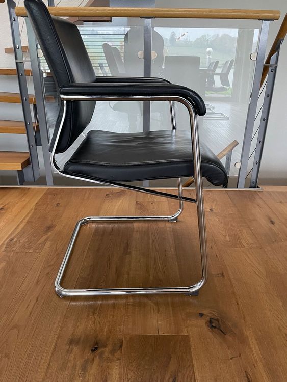 Wilkhahn On Leder-Freischwinger - Design Klassiker-6 Stühle | Kaufen auf Ricardo