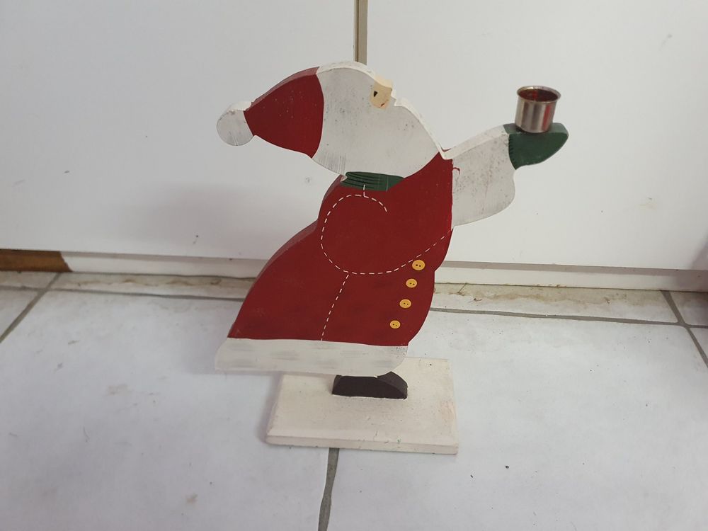 Candeliere In Legno Navida A 7 Luci, Grigio Chiaro, 60x30 Cm, Lampadario LED 3W/34V, Senza Etichetta Energetica