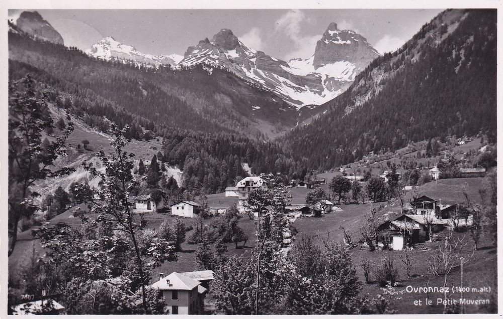 Ovronnaz VS et le Petit Muveran en 1942 Kaufen auf Ricardo