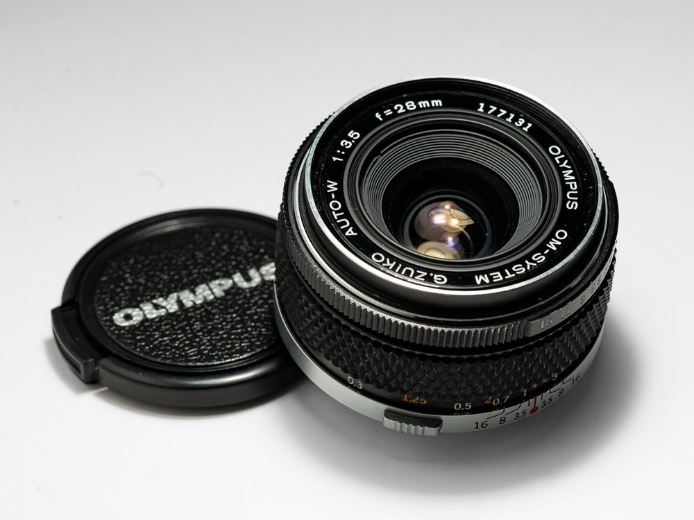Objectif Olympus Zuiko 28 Mm F/3,5 – Monture OM – Occasion