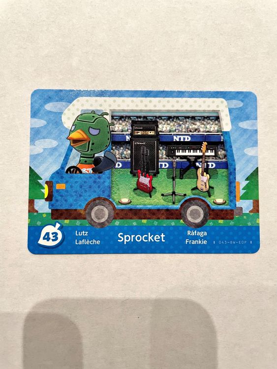 Animal Crossing ACNH/ACNL Amiibo Karte 43 Sprocket/Lutz Kaufen auf