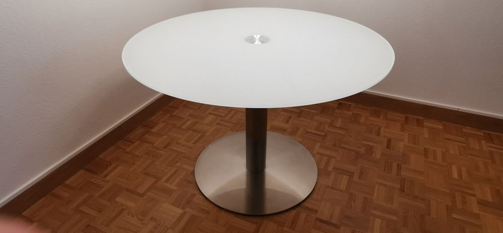 Glasplatte Rund 8mm Stärke - Gehärtetes Glas Für Tische 80-128cm Durchmesser