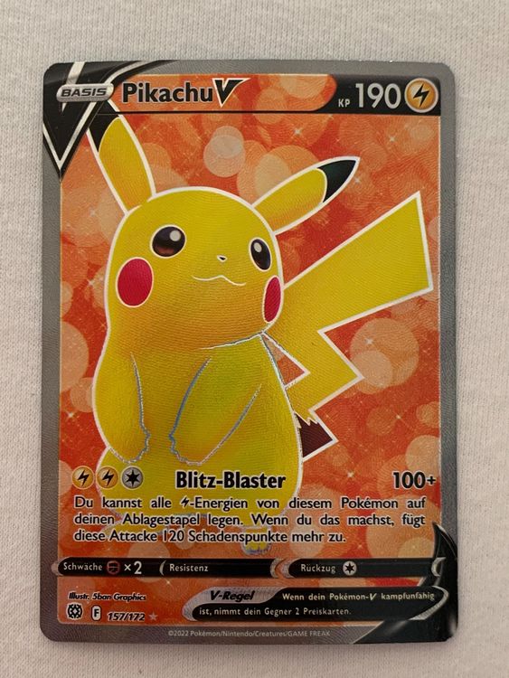 Pokemon karte Pikachu v fullart Kaufen auf Ricardo