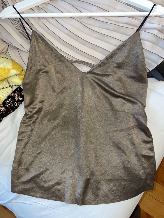 Zara classic top in Satin Optik Grösse S Kaufen auf Ricardo