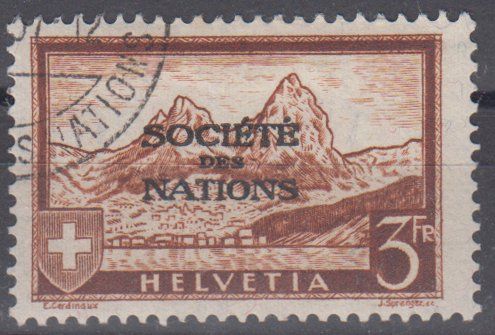 Société des Nation: 3 Fr. - Kat. Nr. 56 - Fr. 325.-- 1