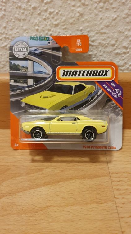 MatchBox - - Matchbox 1970 Plymouth 'Cuda, 1:64 Scale Die-Cast Toy Car, Collectible Vehicle