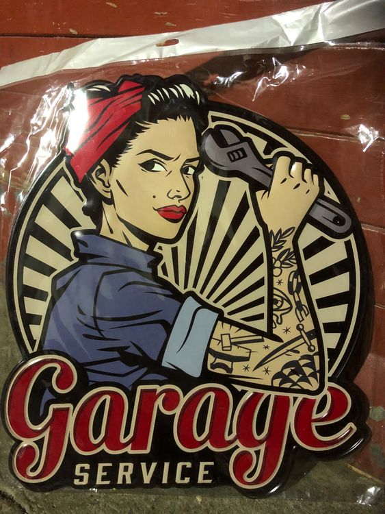 Garage Service Frauen power werbung reklame classic 1