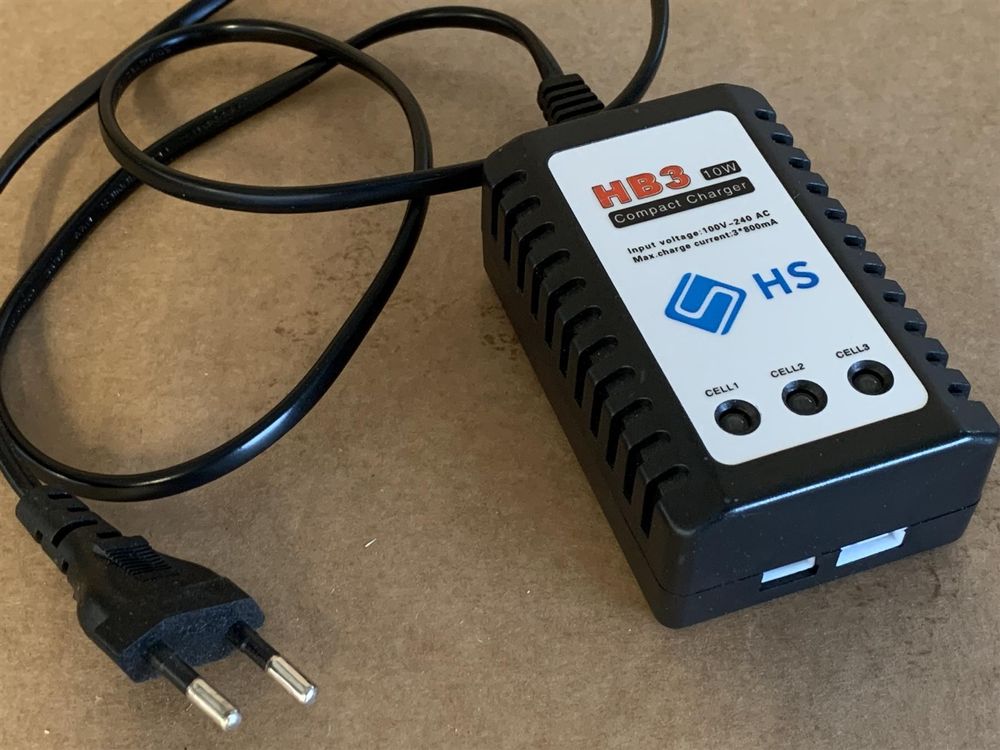 E-Flite 3S LiPo Ladegerät 0,8A - Akku Ladegerät Für RC Modellbau